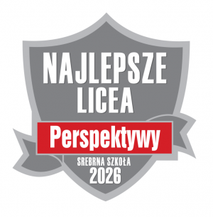 Logo najlepsze licea 2026, srebrna tarcza