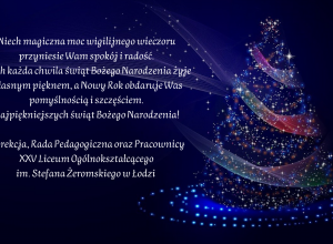 Grafika z życzeniami świątecznymi