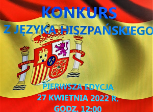 KONKURS WIEDZY Z JĘZYKA HISZPAŃSKIEGO